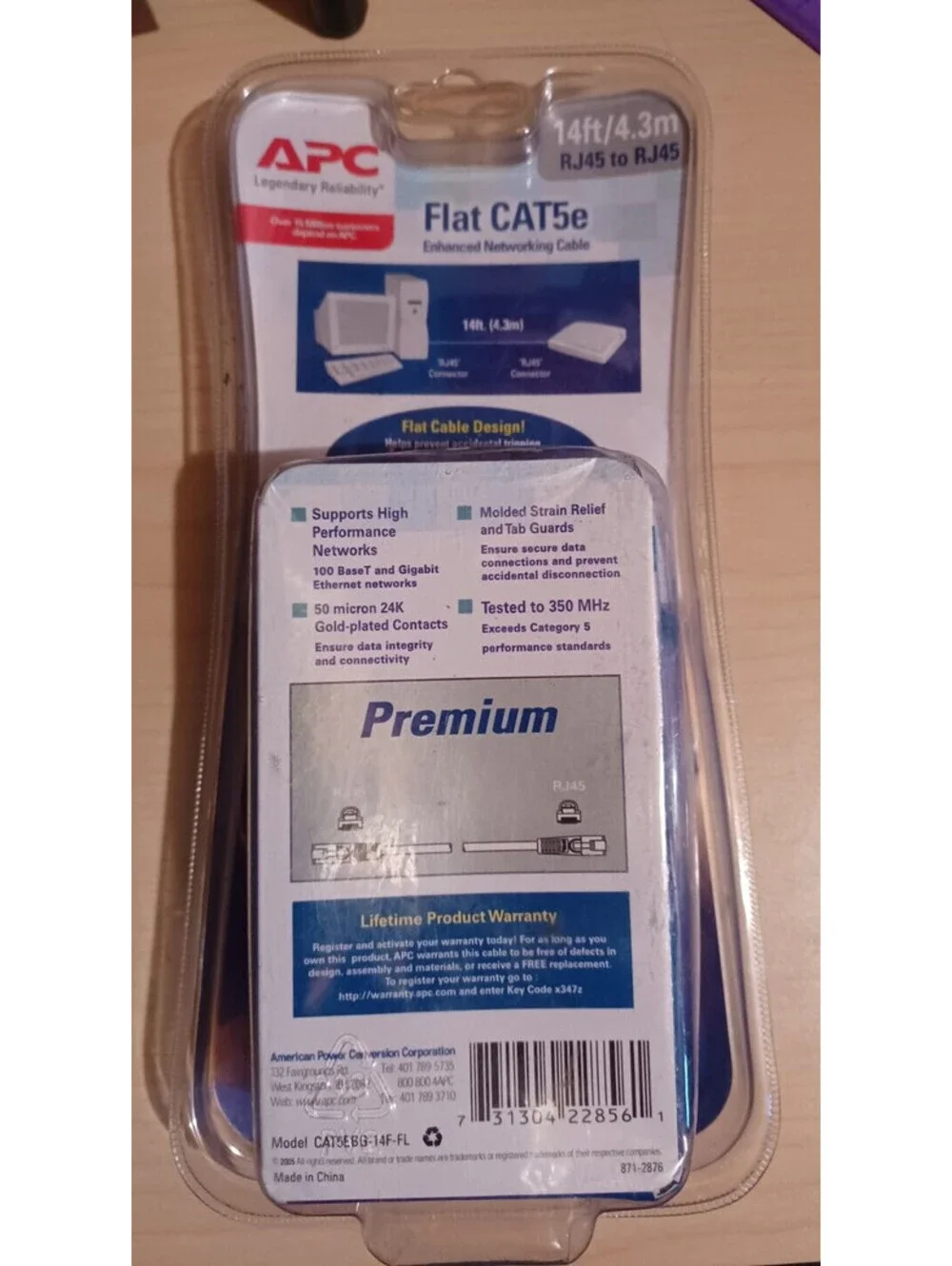 APC Flat Cat5E Enhanced Networking Cable R345 tp R345